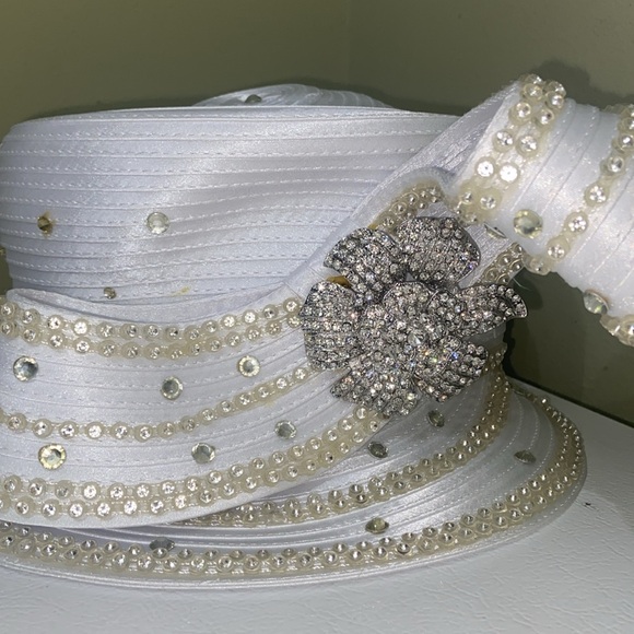 NWT Fabulous WHITE Church Dress Hat by Ben Marc - Picture 11 of 11